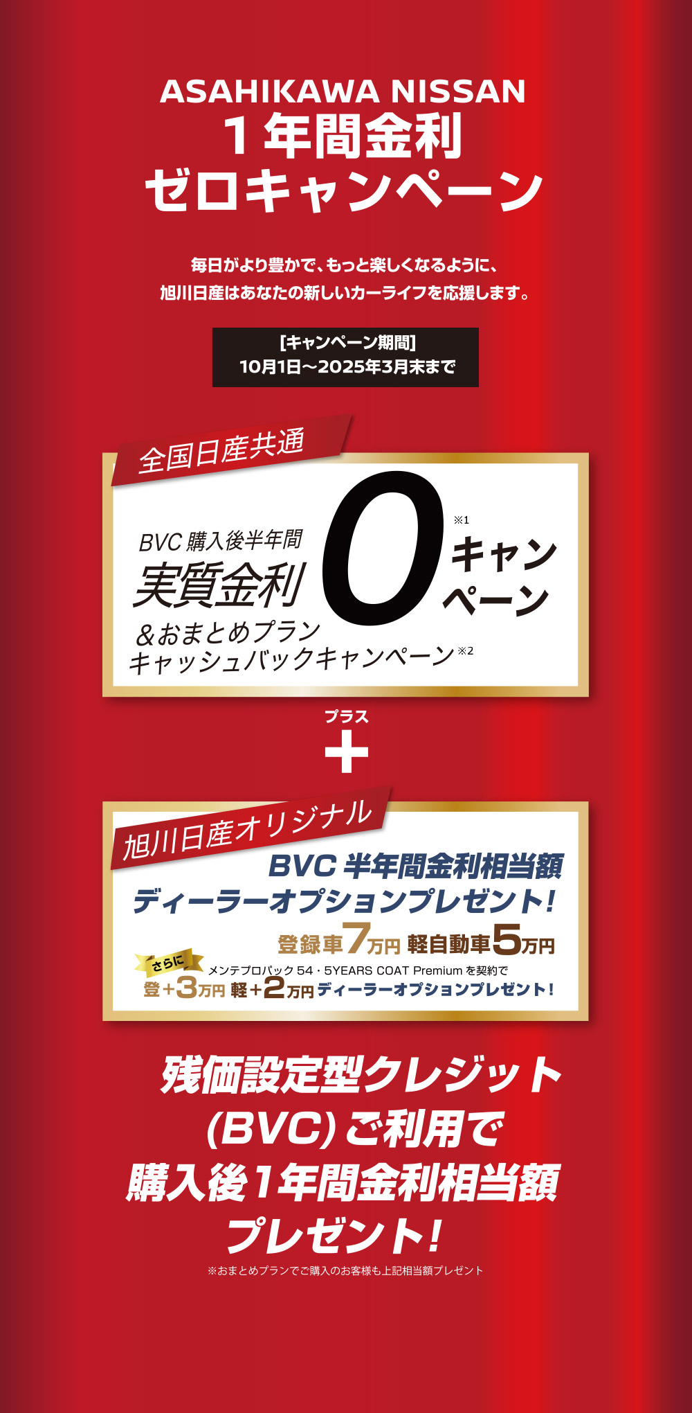 1年間金利ゼロキャンペーン